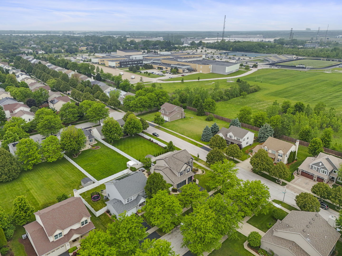 1462 Haversham Drive Aurora, IL 60502 - Photo 42 of 44 an aerial view of a city
