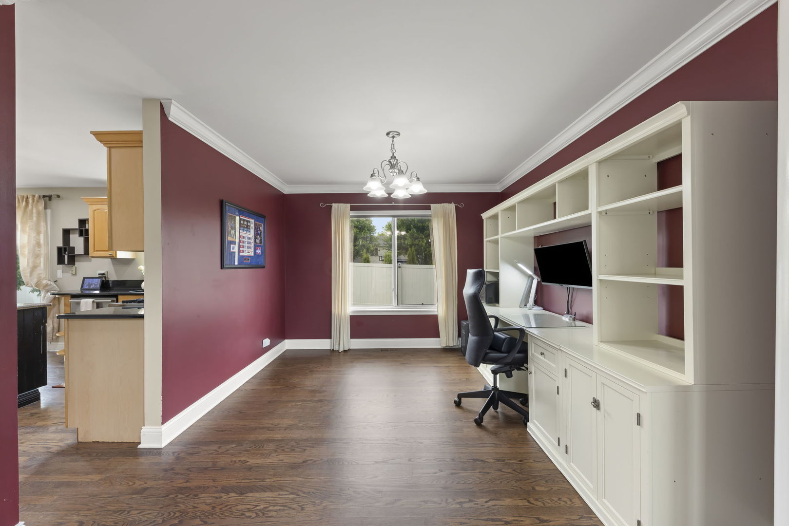 1462 Haversham Drive Aurora, IL 60502 - Photo 6 of 44 a view of a workspace with furniture and a window