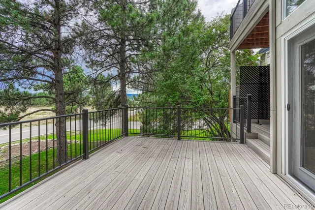 a view of backyard with green space