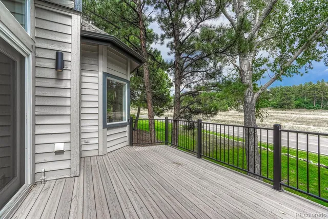 a view of a house with a deck