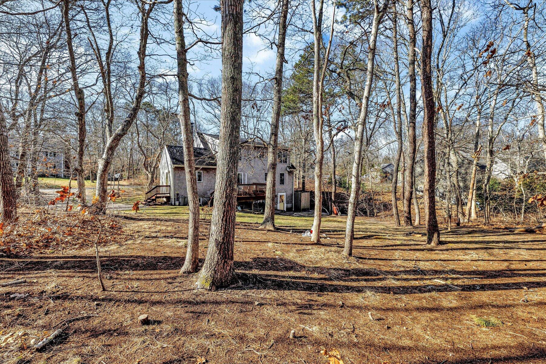 14 Fallon Road Eastham, MA 02642 - Photo 27 of 27 a backyard of a house with lots of green space