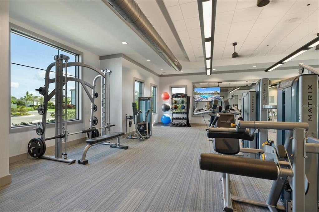 16235 Pine Mist Drive Bradenton, FL 34211 - Photo 79 of 100 a view of a room with gym equipment