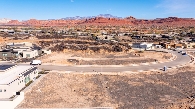 2761 West Lava Hls Road Santa Clara, UT 84765 - Photo 38 of 53 Aerial view of residential area featuring a mountainous background