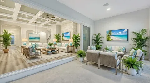 a open kitchen with stainless steel appliances granite countertop a table chairs sink and wooden floor