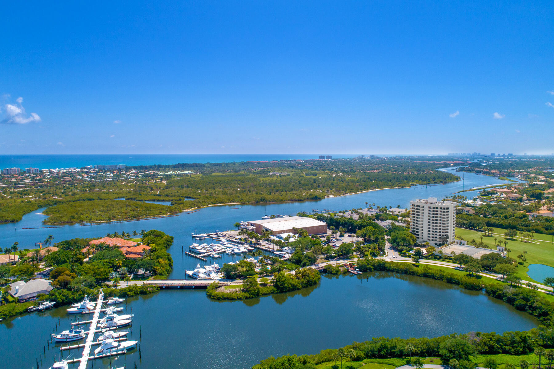 3322 Casseekey Island Road, Unit 604 Jupiter, FL 33477 - Photo 54 of 55 a view of a city with ocean view