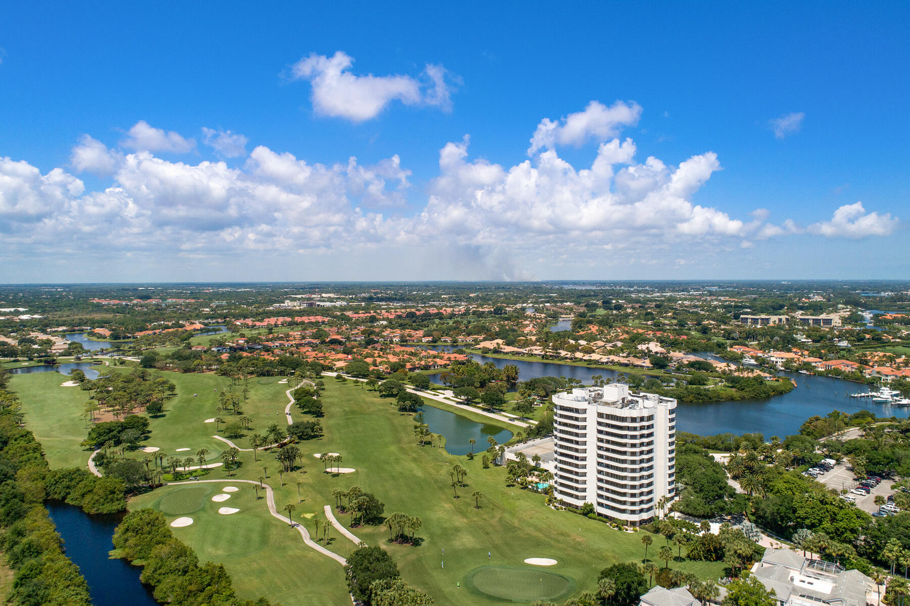 3322 Casseekey Island Road, Unit 604 Jupiter, FL 33477 - Photo 55 of 55 an aerial view of city and lake