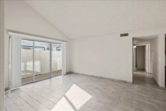 a view of an empty room