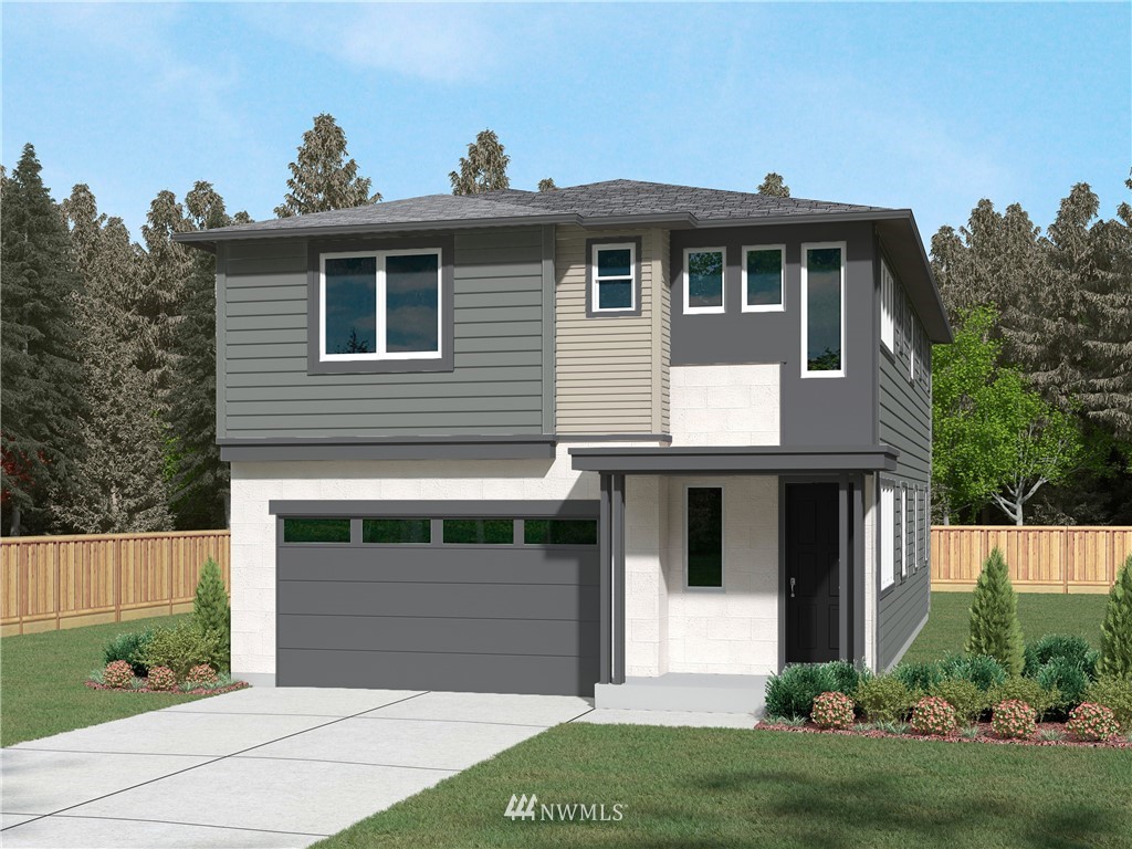 22222 44th Drive Southeast Bothell, WA 98021 - Photo 1 of 1 a front view of a house with a yard and garage