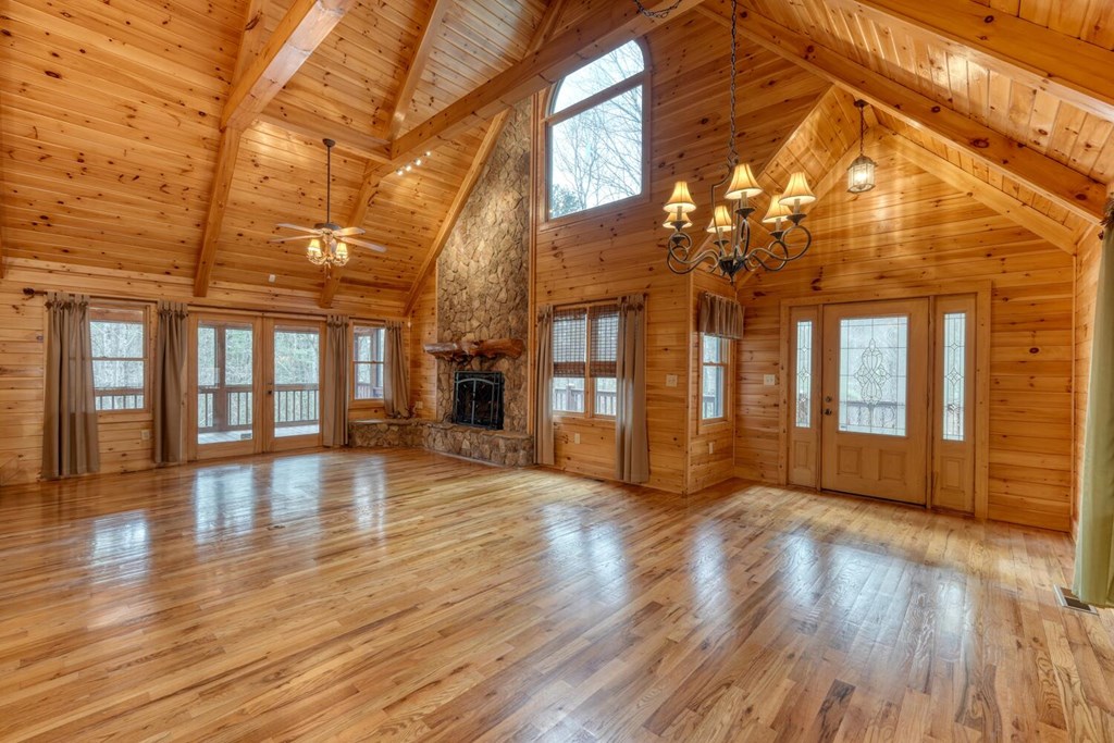 180 Shepherds Ridge Morganton, GA 30560 - Photo 33 of 66 a view of hall with an entryway and wooden floor