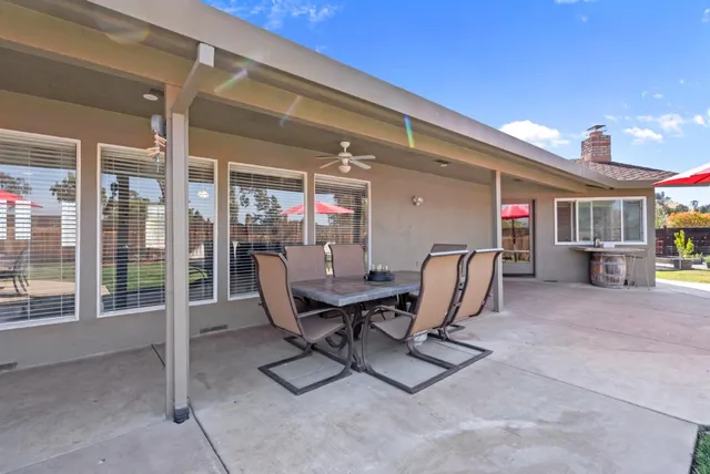 a house view with a garden space