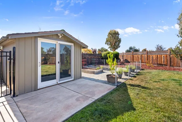 a view of a house with a patio