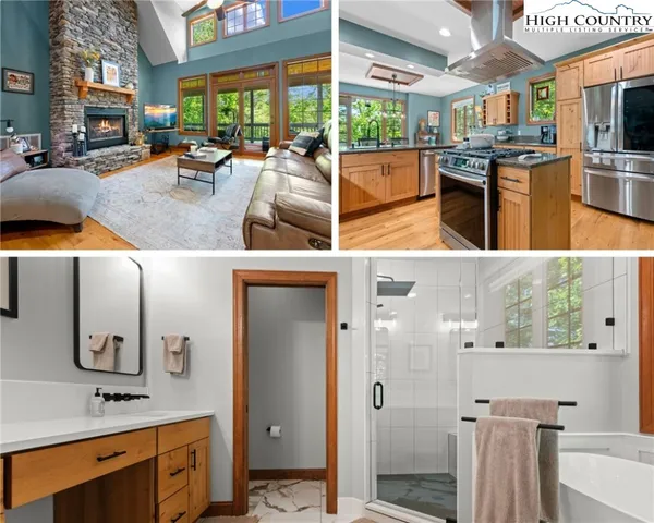 a view of a kitchen with kitchen island granite countertop a sink and counter space