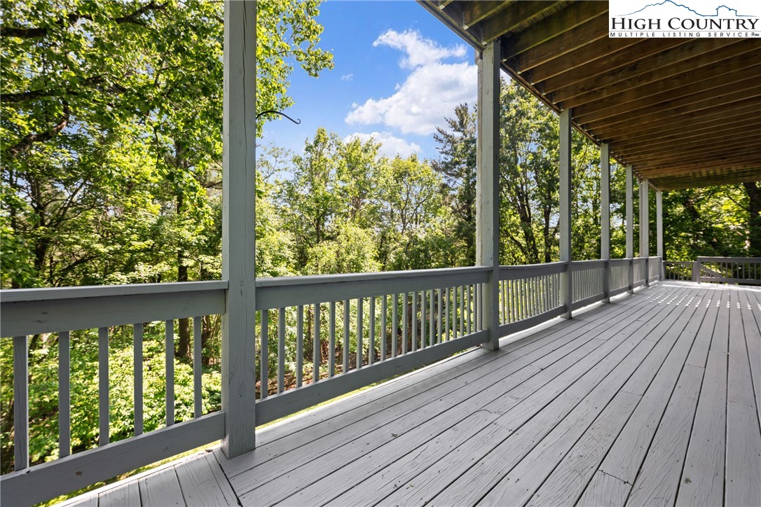 128 East Pinecrest Court Boone, NC 28607 - Photo 39 of 46 a view of balcony with wooden floor