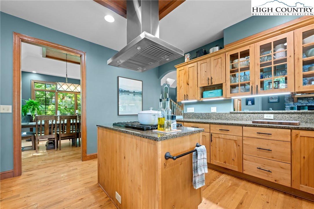 128 East Pinecrest Court Boone, NC 28607 - Photo 6 of 46 a kitchen with stainless steel appliances granite countertop a stove and a sink