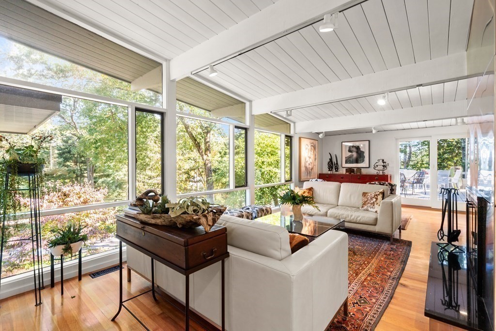 83 Ridgeway Road Weston, MA 02493 - Photo 6 of 32 a living room with furniture and a large window