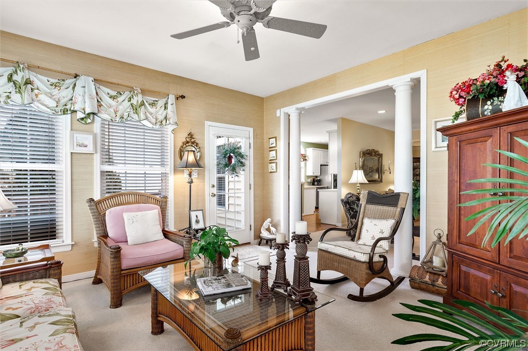 9508 Meadowview Road Henrico, VA 23294 - Photo 16 of 34 a living room with furniture and a potted plant