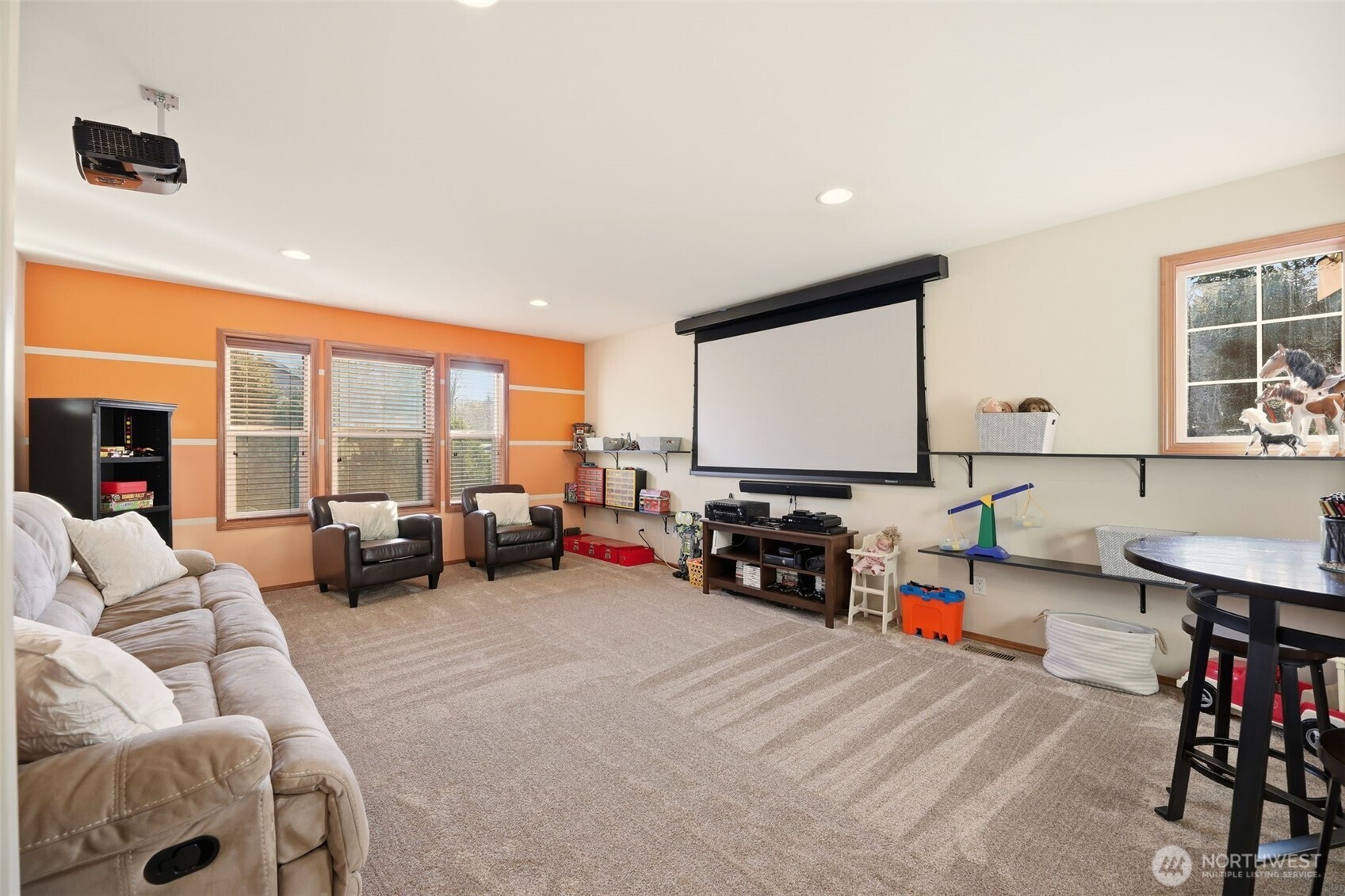 13621 3rd Street Southeast Snohomish, WA 98290 - Photo 20 of 38 a living room with furniture and a flat screen tv