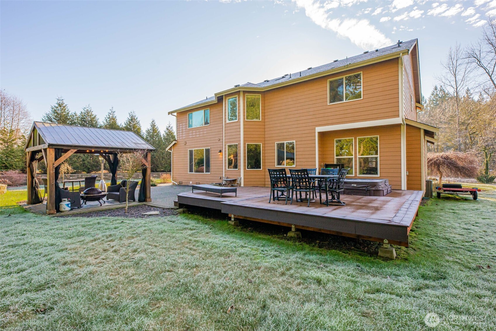 13621 3rd Street Southeast Snohomish, WA 98290 - Photo 32 of 38 a view of a house with backyard and sitting area