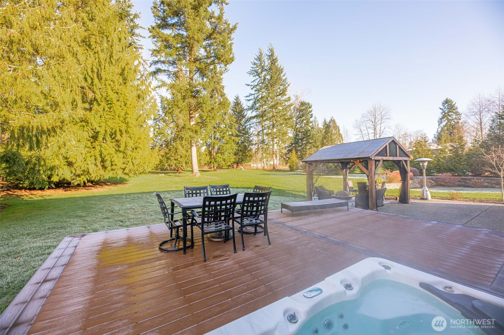13621 3rd Street Southeast Snohomish, WA 98290 - Photo 34 of 38 an outdoor space with furniture and umbrella