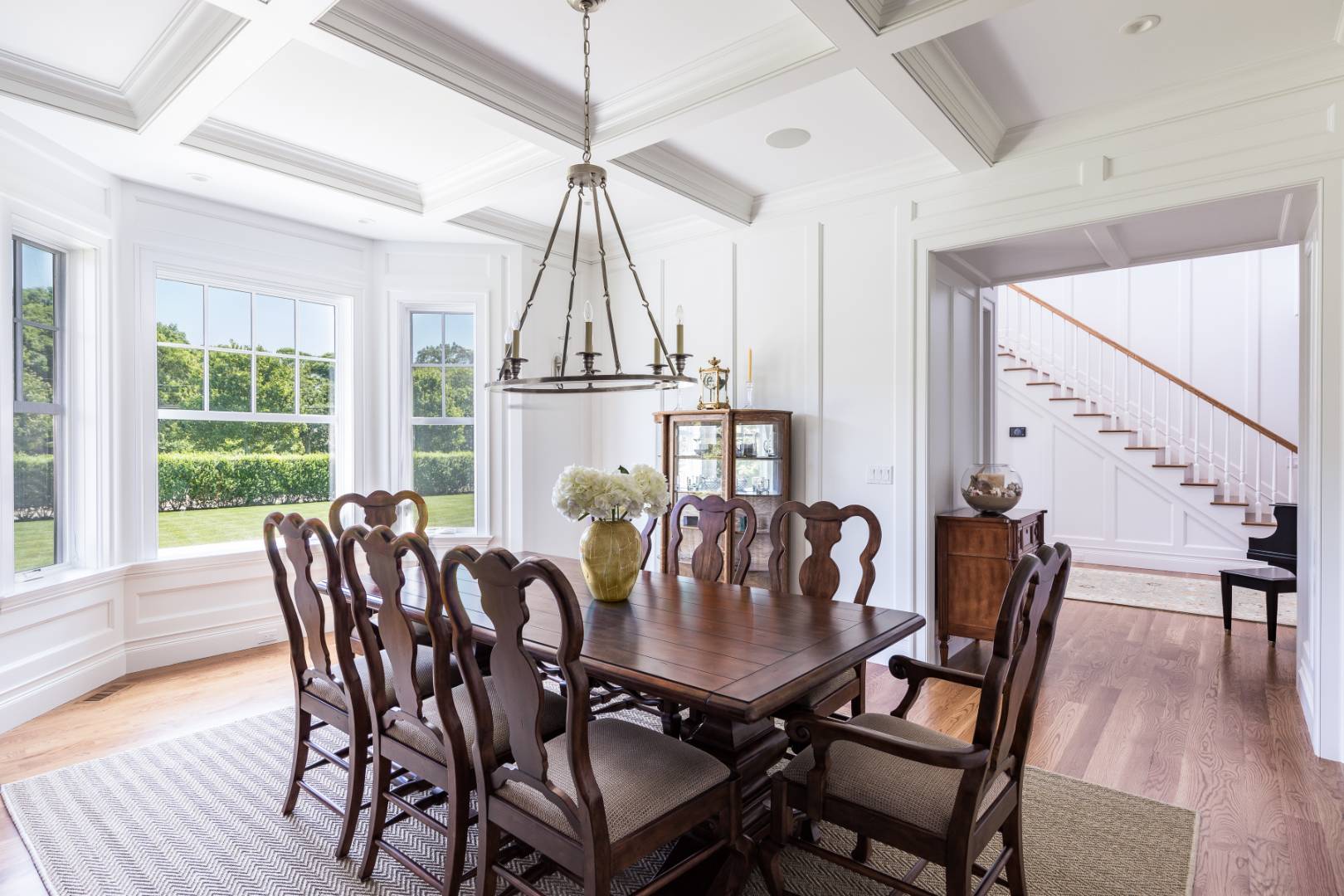 170 Scuttle Hole Road Water Mill, NY 11976 - Photo 9 of 35 a view of a dining room with furniture window and wooden floor