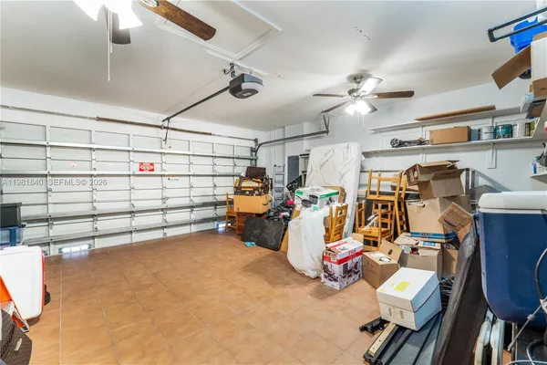 a view of a hallway with an entryway