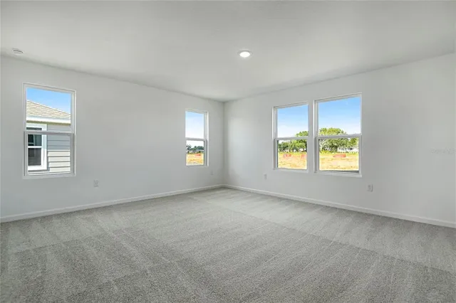 an empty room with window