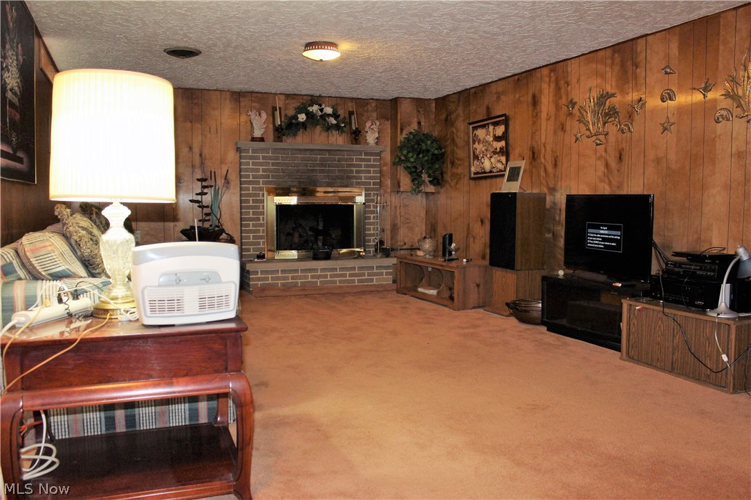2260 Springfield Center Road Akron, OH 44312 - Photo 20 of 35 400 square foot finished rec room.
Fireplace features new blower insert.