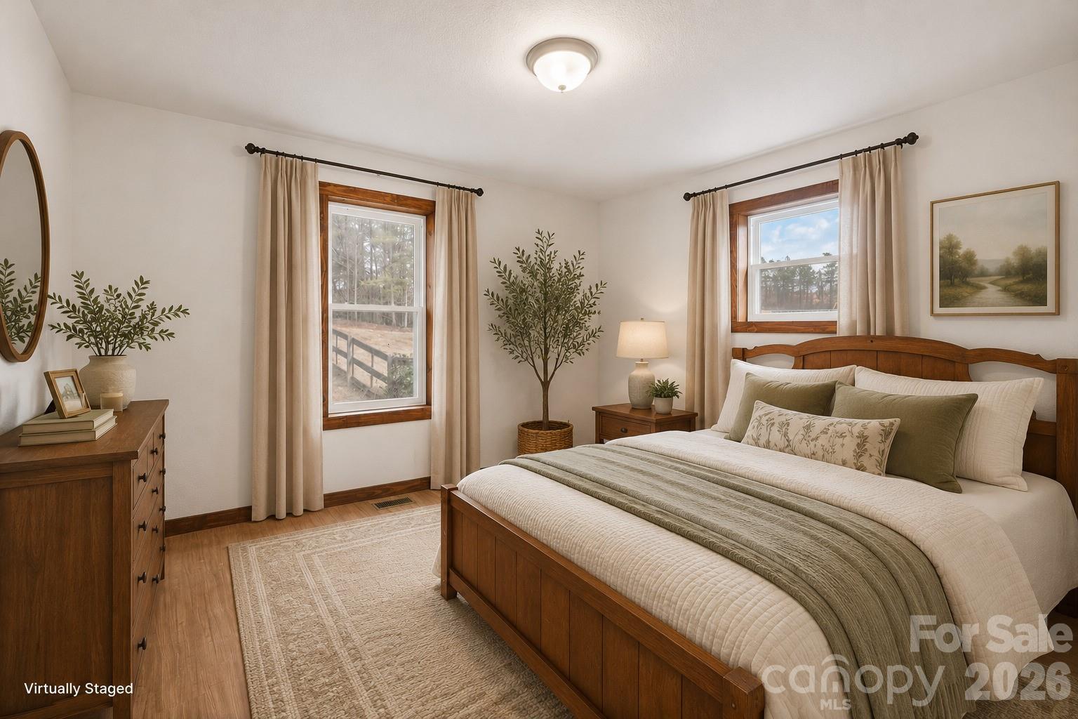 7400 Corn Hill Road Connelly Springs, NC 28612 - Photo 27 of 41 a bedroom with a large bed and a window