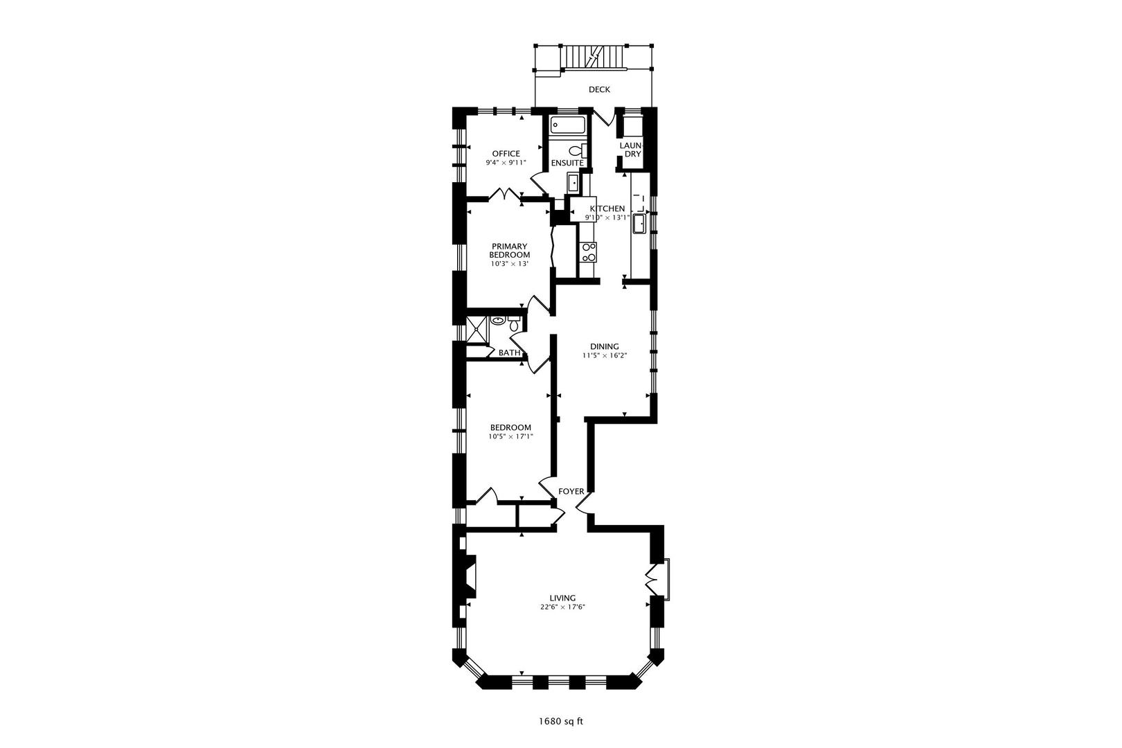 138 Custer Avenue, Unit 2 Evanston, IL 60202 - Photo 21 of 22 a picture of floor plan