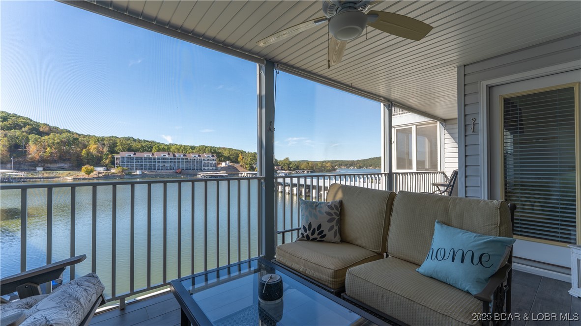 Gorgeous view and large screened deck and just ins