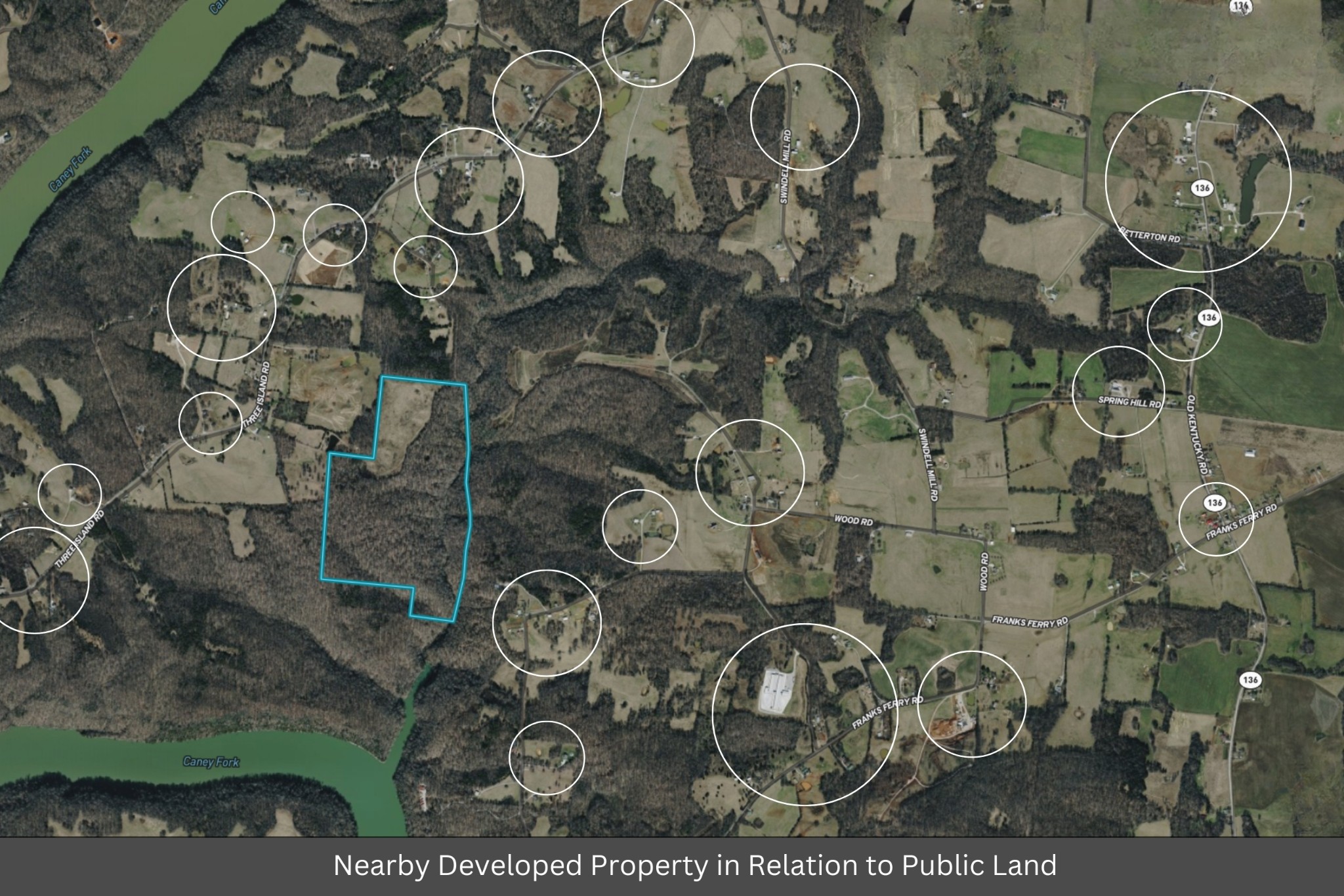 0 Creed Wright Road Walling, TN 38587 - Photo 13 of 34 an aerial view of a wooden table