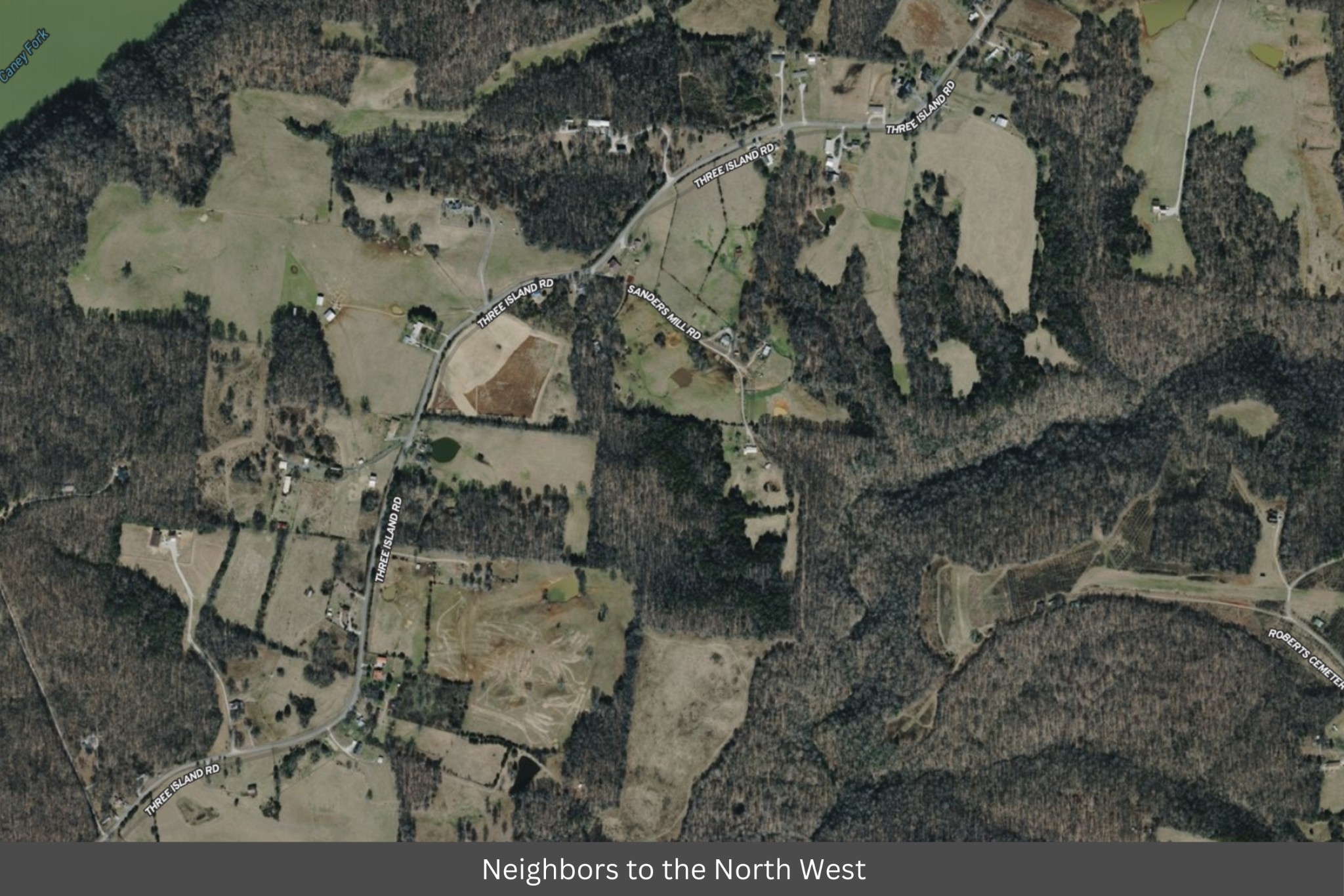 0 Creed Wright Road Walling, TN 38587 - Photo 17 of 34 a aerial view of a backyard of a house