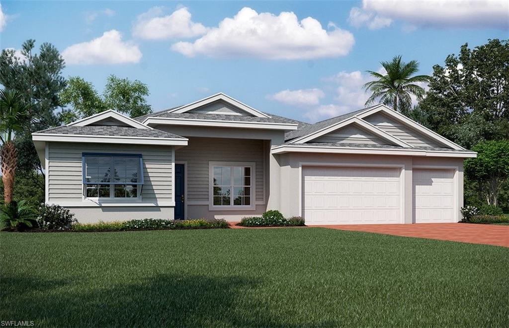 2131 Hickeys Creekside Drive Alva, FL 33920 - Photo 1 of 9 a front view of a house with a yard and garage
