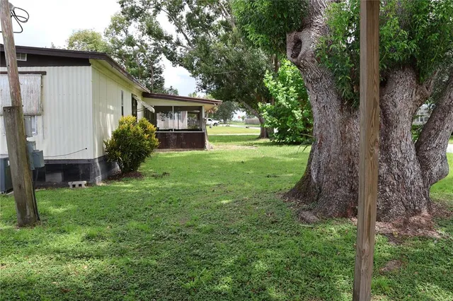 a house view with a garden space