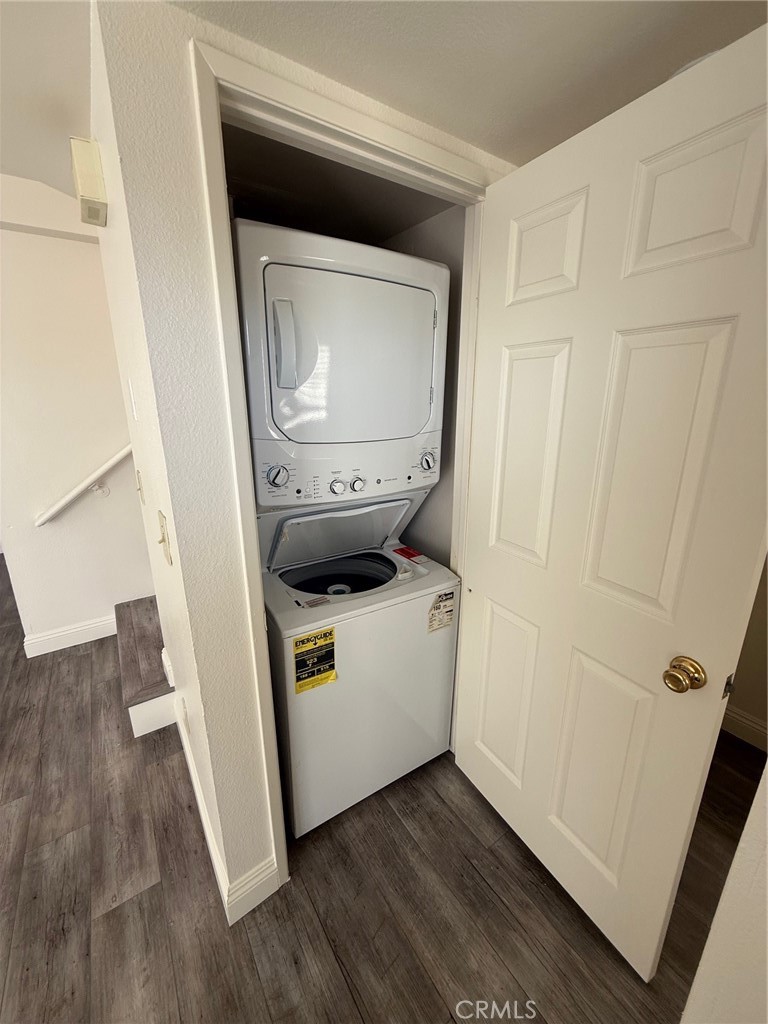 15642 Pasadena Avenue Tustin, CA 92780 - Photo 5 of 10 a utility room with wooden floor washer and dryer
