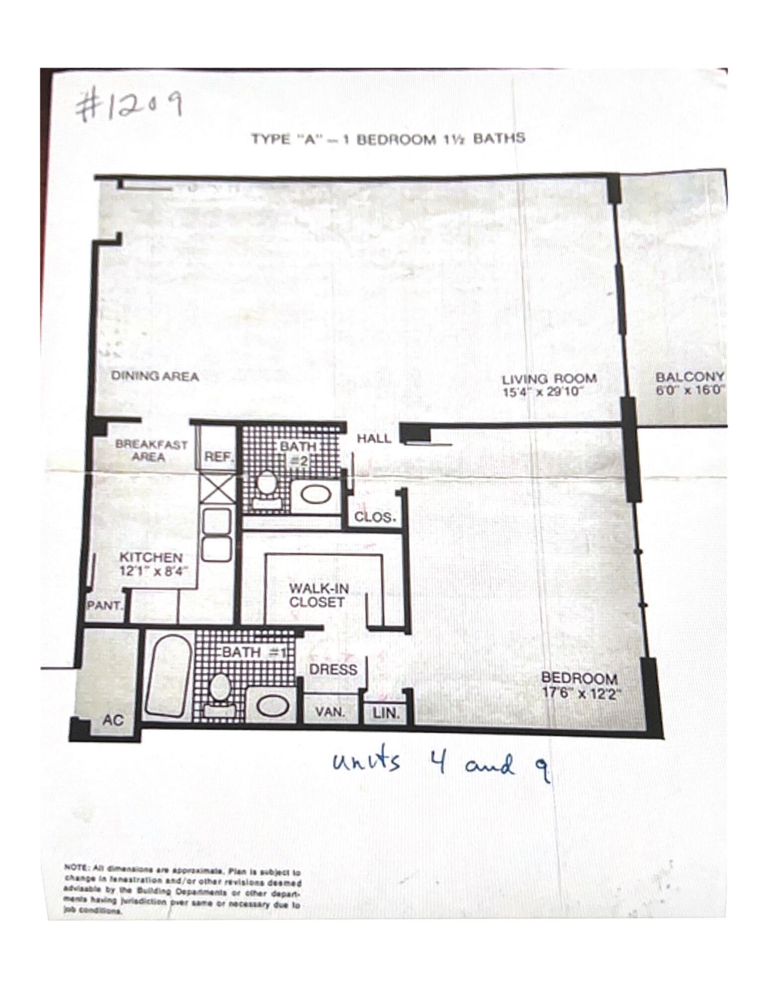 3800 Washington Road, Unit 1209 West Palm Beach, FL 33405 - Photo 23 of 23 Floor Plan