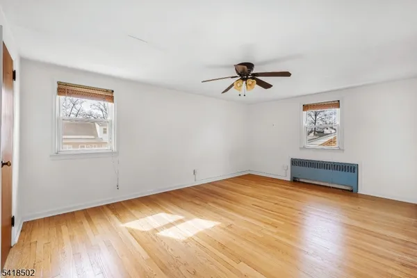 a view of small space with racks on the wall