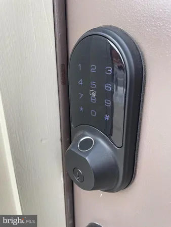 a front view of a door