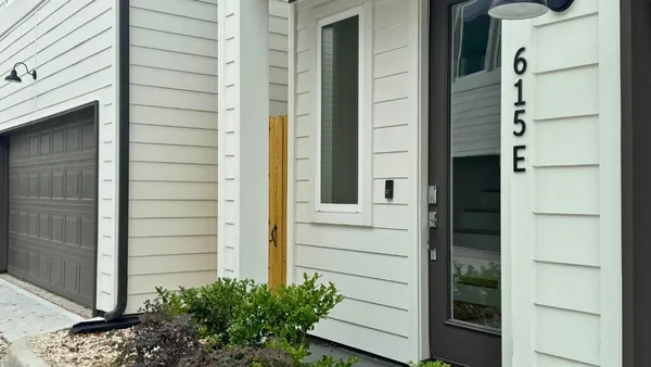 a view of front door and porch