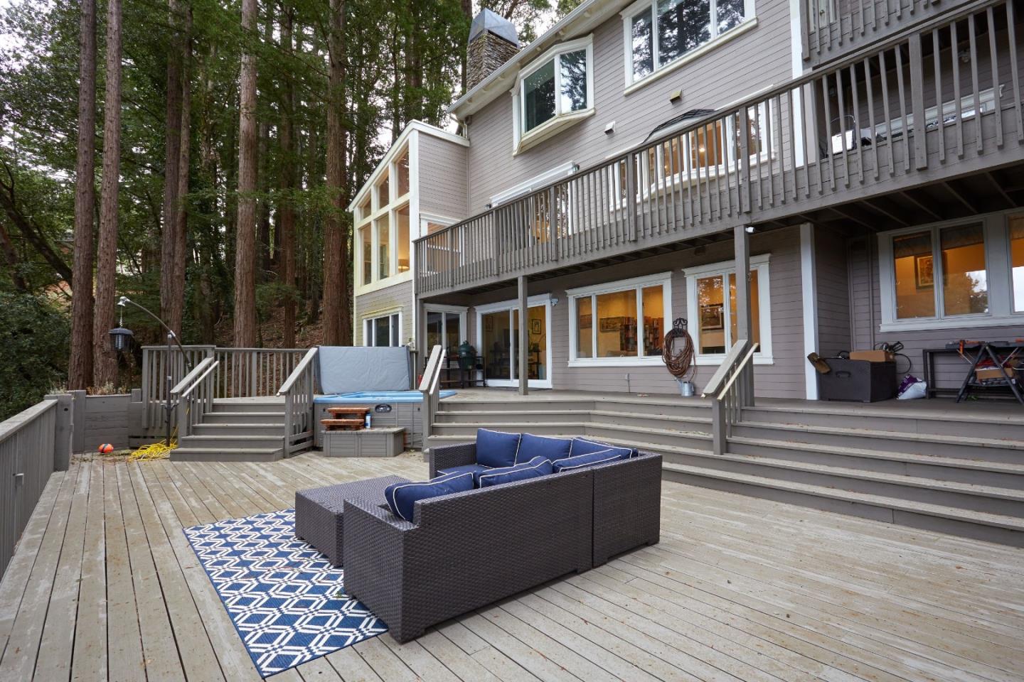 234 Swett Road Woodside, CA 94062 - Photo 17 of 20 a view of a building with sitting area