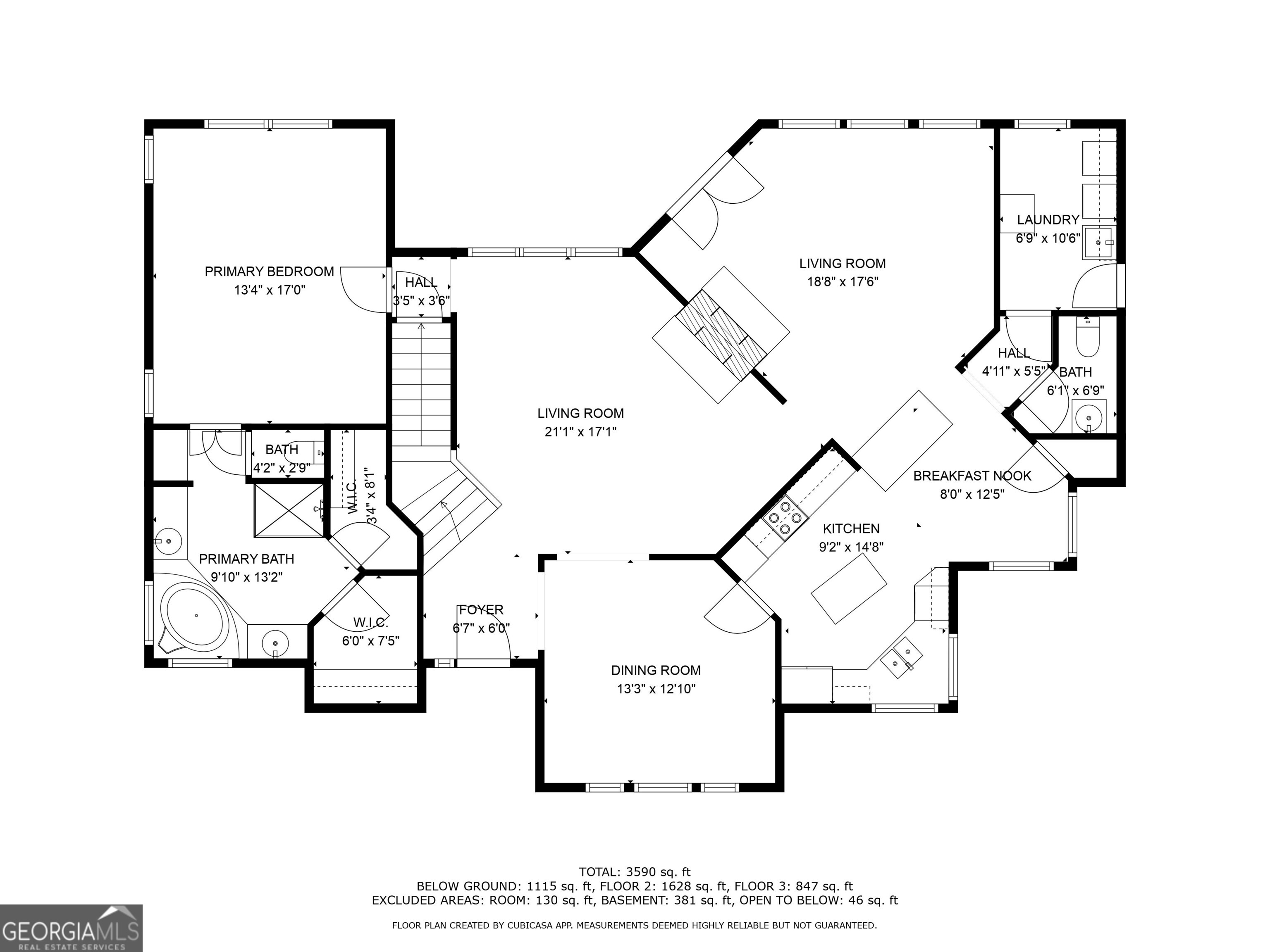 643 Old Greenville Road Fayetteville, GA 30215 - Photo 57 of 59 a picture of a floor plan