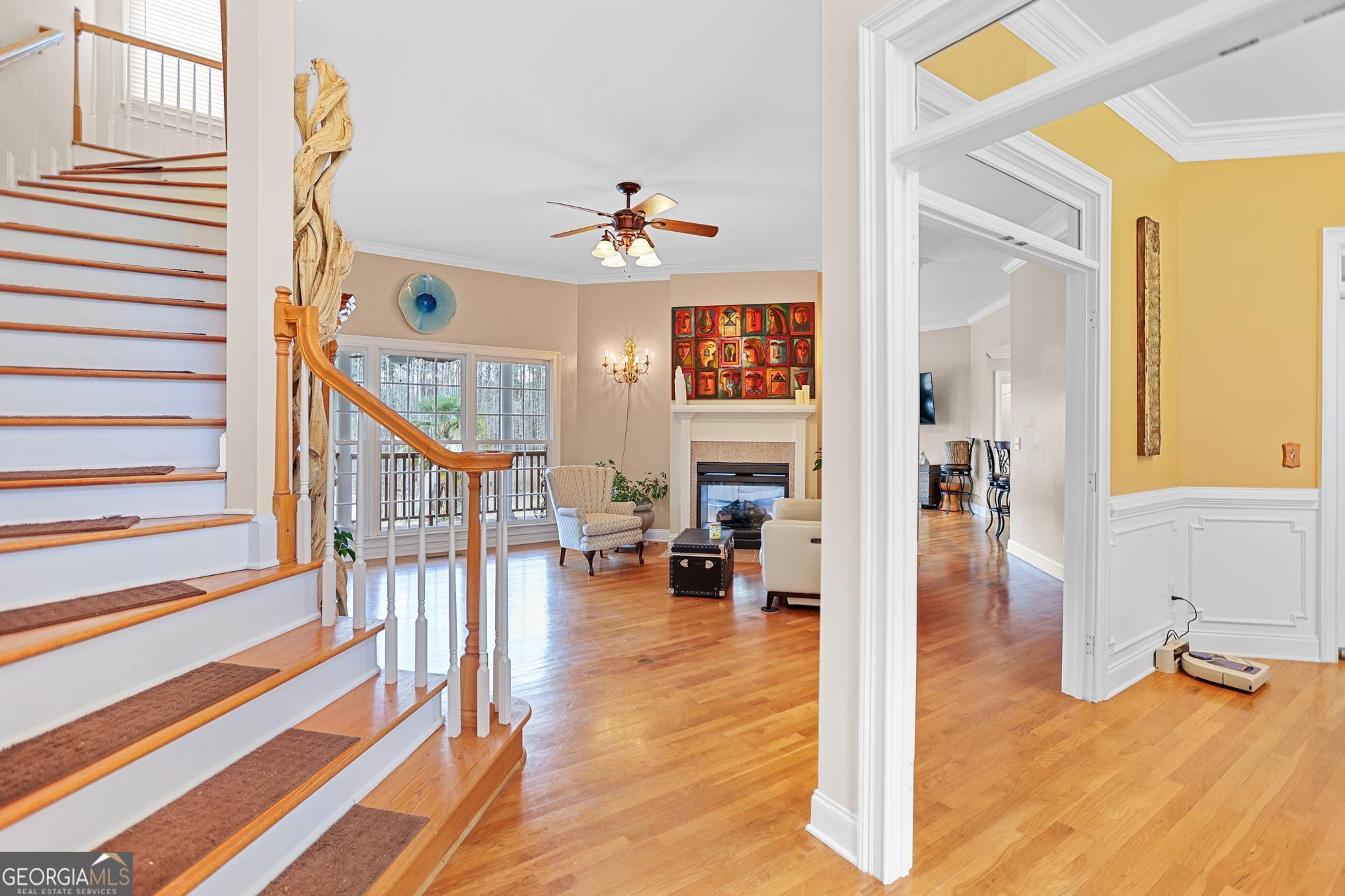 643 Old Greenville Road Fayetteville, GA 30215 - Photo 7 of 59 a view of entryway and hall with wooden floor