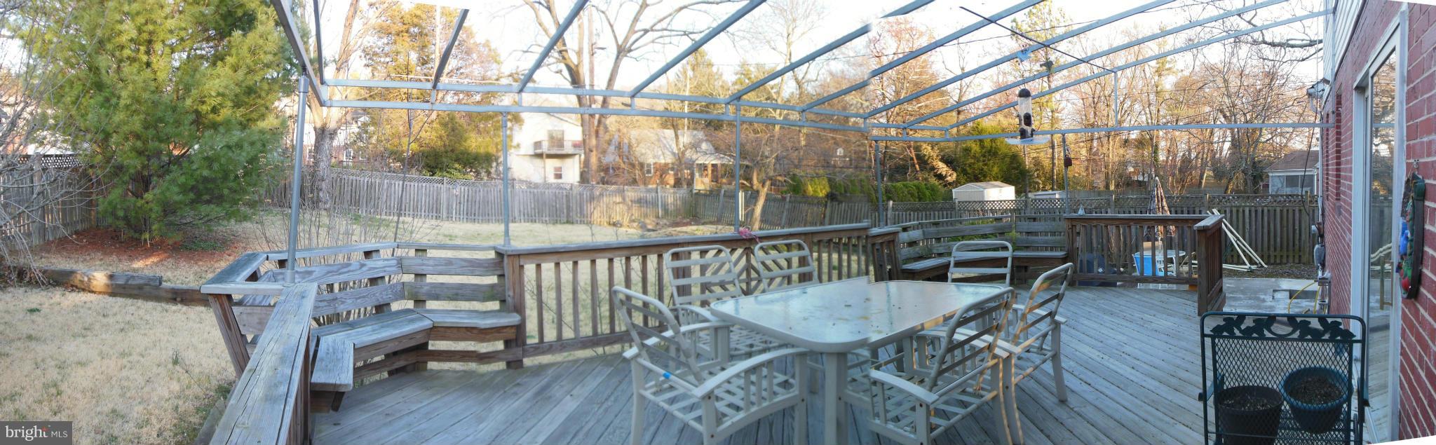 3619 Campfield Road Baltimore, MD 21207 - Photo 15 of 16 Fenced Yard with Expansive Deck
