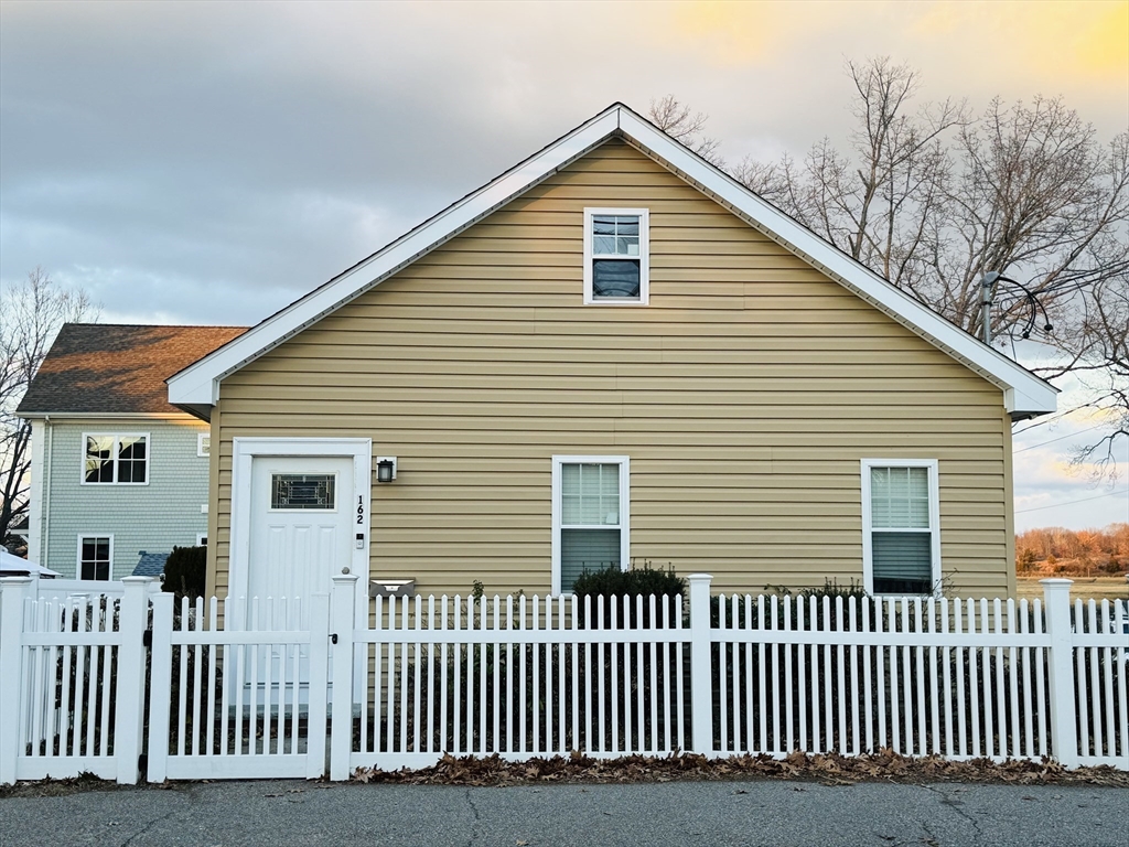 a view of a wooden house