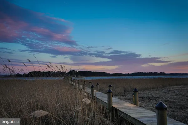 a view of a lake with outdoor space