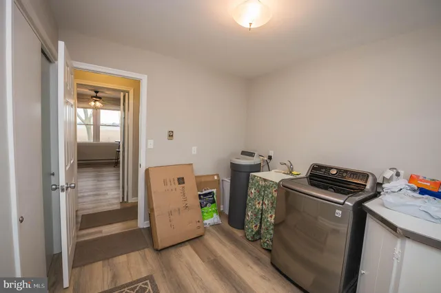 a room with storage and utility