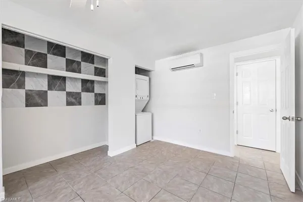 a view of a black and white checkered floor