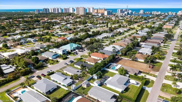 an aerial view of a city