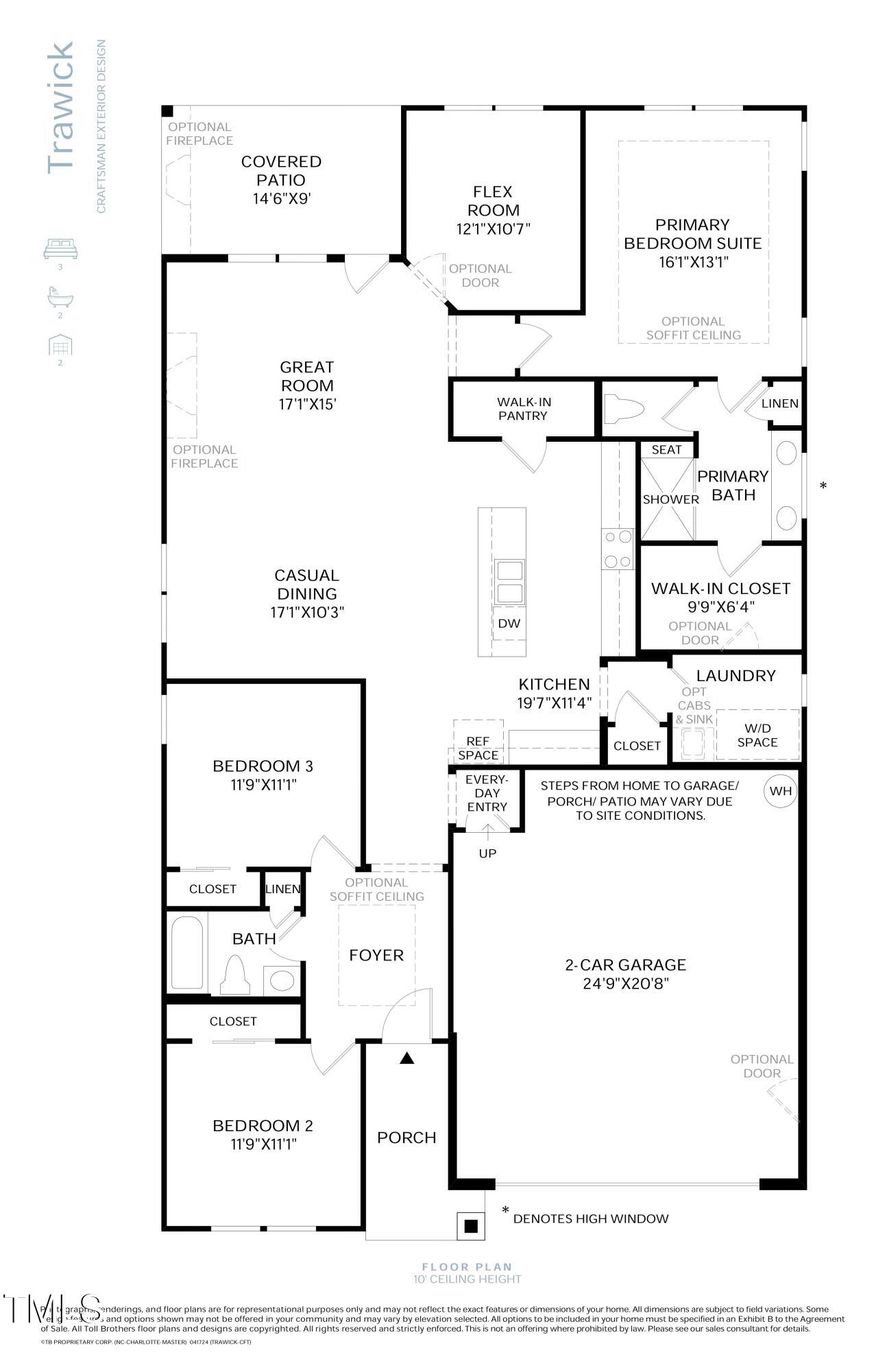 2400 Fleming Stone Lane, Unit 52 Raleigh, NC 27610 - Photo 38 of 38 Trwk - MLS Floor Plan