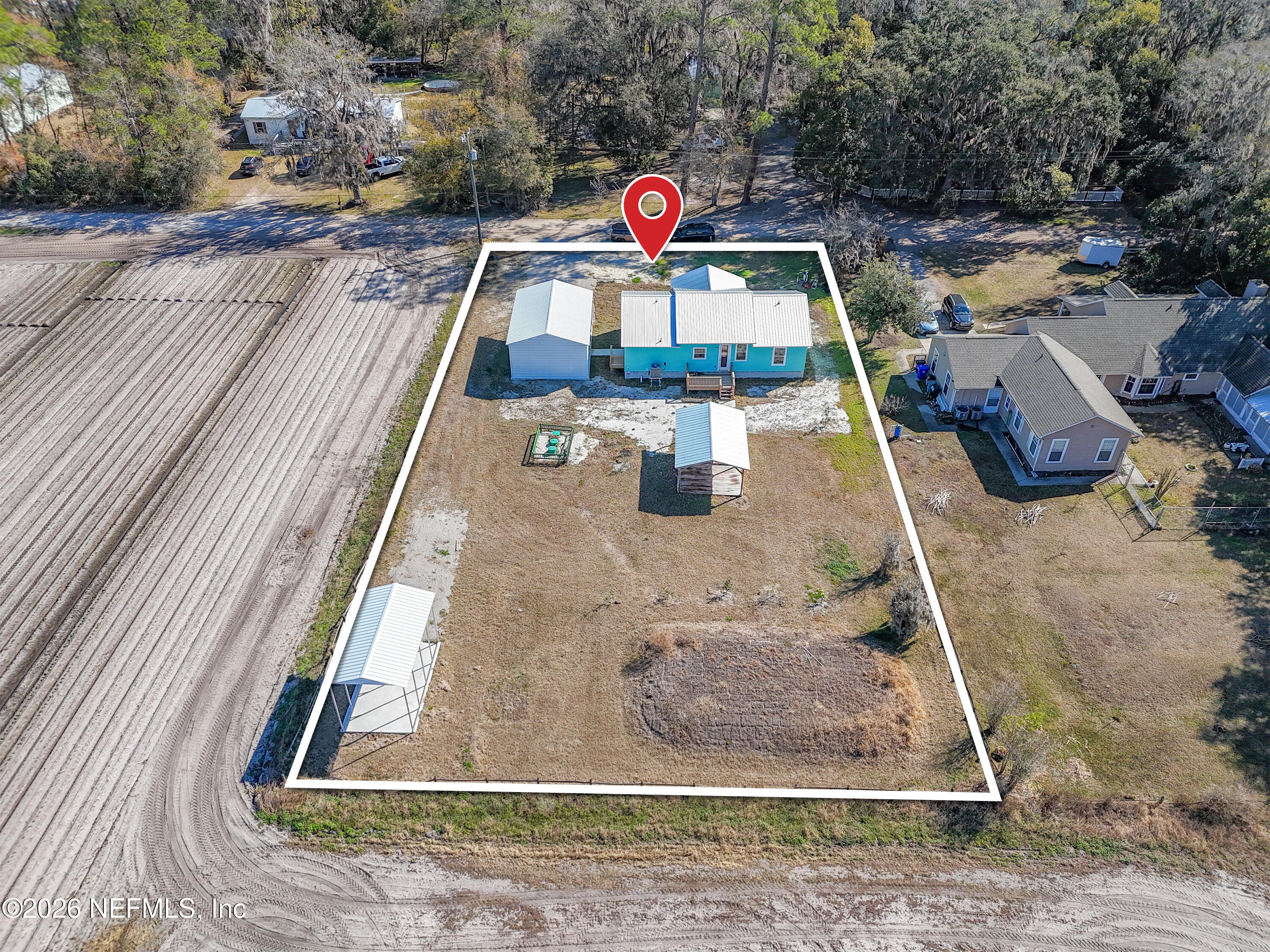 90 Register Burrell Road Hastings, FL 32145 - Photo 51 of 61 -90 Register Burrell Road-Lot Line-2